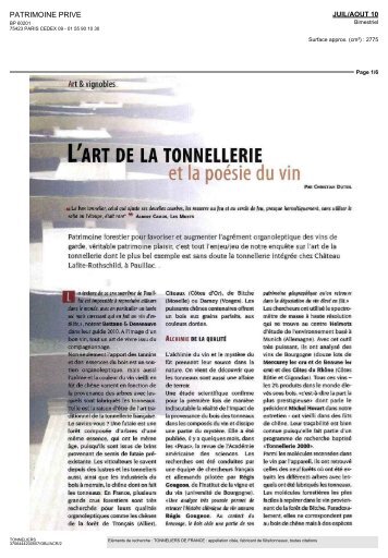 et la poésie du vin - Tonneliers de France