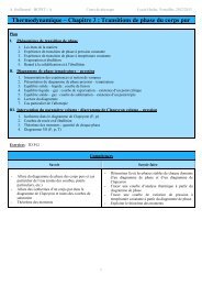 Cours - La physique-chimie en BCPST 1A au lycée Hoche