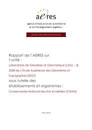 Laboratoire de Géodésie et Géomatique de l'ESGT - L2G - Aeres