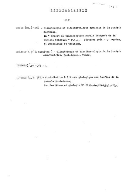 LES SOLS DE LA TUNISIE SEPTENTRIONALE E-S 74 - IRD