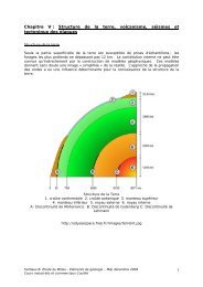 Tectonique et volcanisme. - Formations dispensées à l'Ecole ...