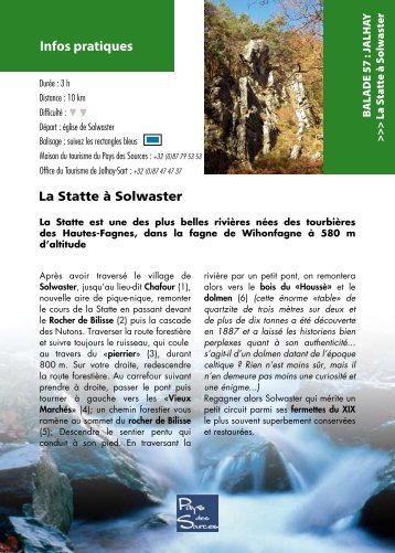 Balade 57 : La Statte à Solwaster - Office du Tourisme de Jalhay Sart