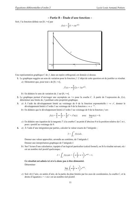 Equations différentielles d'ordre 2