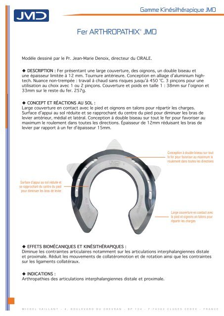 Fer ARTHROPATHIX® JMD - EQUIPHARMA