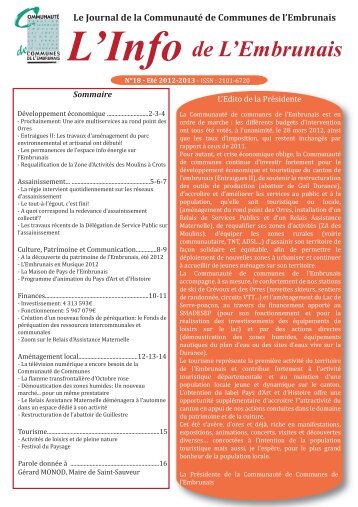 L'Info de l'Embrunais n° 18.pdf - Communauté de communes de l ...