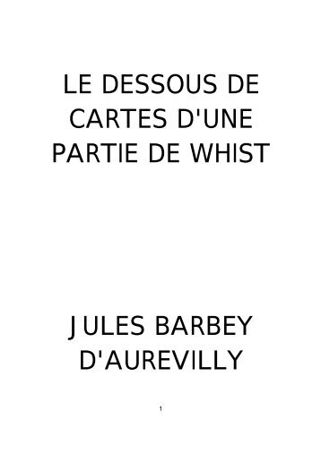 LE DESSOUS DE CARTES D'UNE PARTIE DE WHIST JULES ...