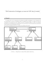 TD4 Construction d'ontologies au travers de l'API Jena (`a ... - Lirmm