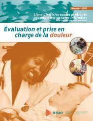 Ligne directrice sur les pratiques exemplaires en soins infirmiers