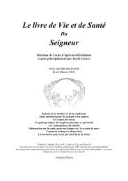 Le livre de Vie et de Sant du Seigneur - J. Lorber en francais ...