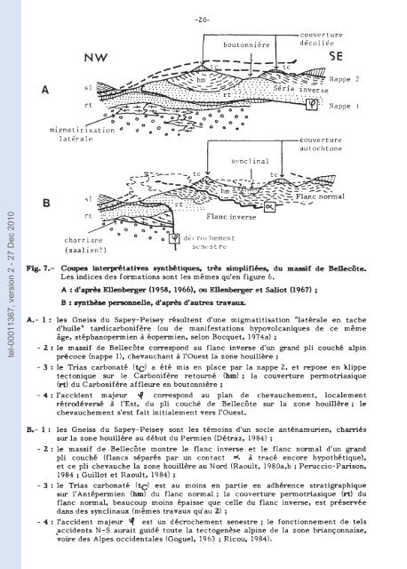 Géologie de l'Antépermien de Vanoise septentrionale (zone ...