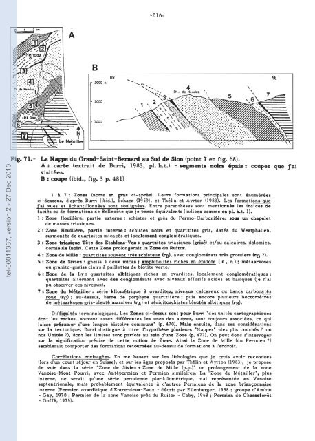 Géologie de l'Antépermien de Vanoise septentrionale (zone ...