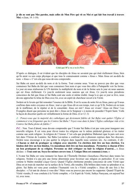 Prema - La revue de l'Organisation Sathya Sai France