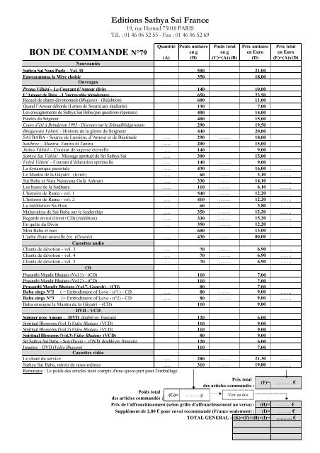 Prema - La revue de l'Organisation Sathya Sai France