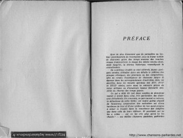 La préface en pdf - Chansons Paillardes