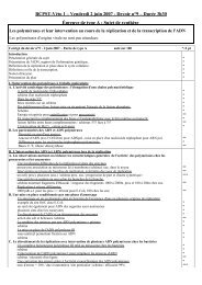 BCPST-Véto 1 – Vendredi 2 juin 2007 - Devoir n°9 – Durée 3h30 ...