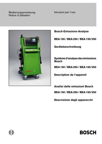 Bedienungsanweisung Notice d'utilisation Bosch ... - LegNet