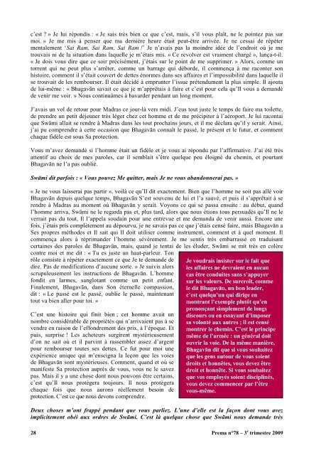 Prema - La revue de l'Organisation Sathya Sai France