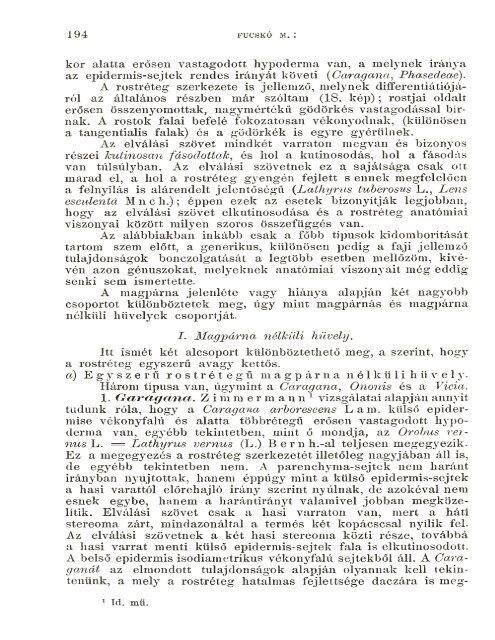 BOTANIKAI KÖZLEMÉNYEK VIII. KÖTET 1909 - World eBook Library