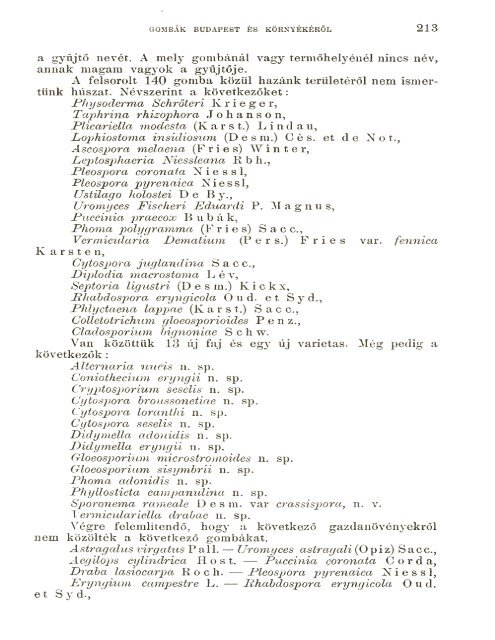 BOTANIKAI KÖZLEMÉNYEK VIII. KÖTET 1909 - World eBook Library