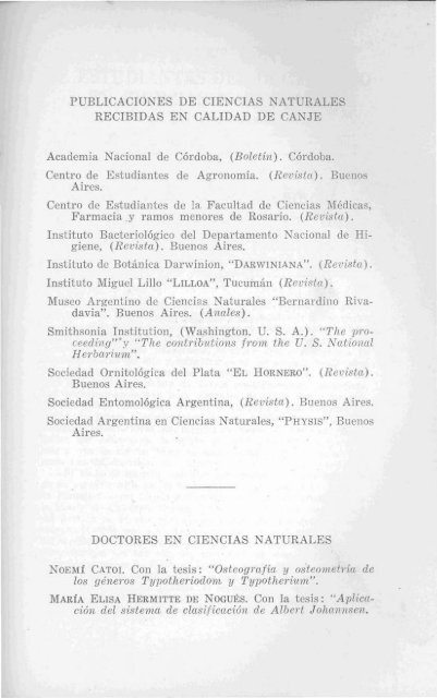 Biblioteca Digital | FCEN-UBA | Holmbergia Nº 4 Revista del Centro ...