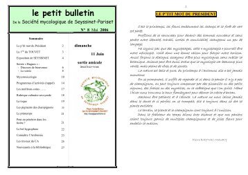 n8mai2006 - Société Mycologique et Botanique