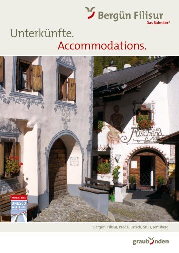 Unterkünfte / Accommodations