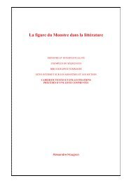 La figure du Monstre dans la littérature - La Page des Lettres