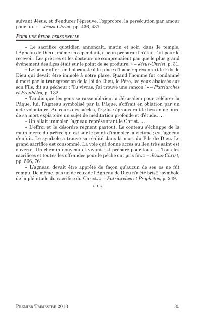 Leçons de L'ecoLe du sabbat - Sda1844.org