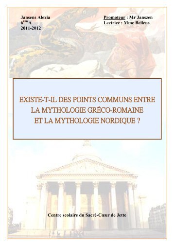 existe-t-il des points communs entre la mythologie gréco-romaine et ...