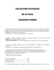 les quatre evangiles en un seul chanoine weber - BIBLIQUEMENT ...