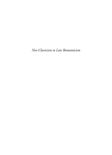 Neo-Classicism to Late Romanticism - C.G. Boerner