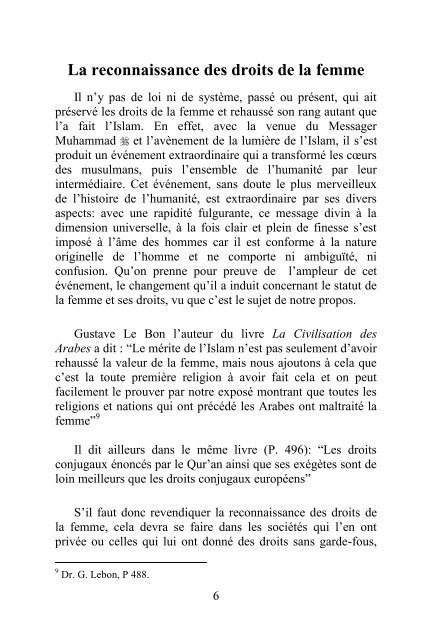 Préjugés Autour Des Droits de l'Homme en Islam - Lasagesse.net