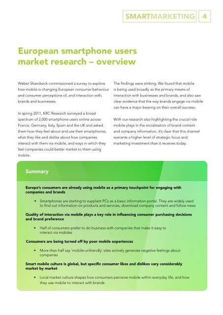 Mobilising Your Brand - Weber Shandwick