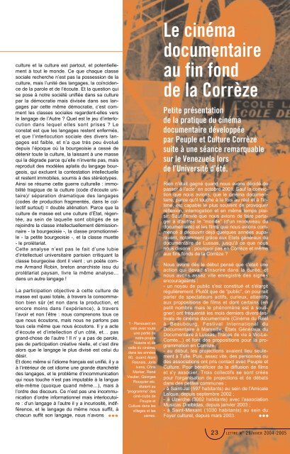 Lettre 29.pdf - Peuple et Culture