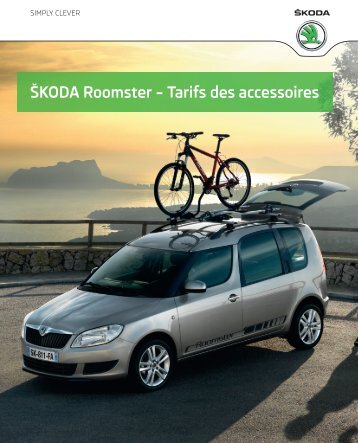 ŠKoDa roomster – tarifs des accessoires - Skoda