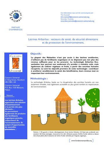 Latrines Arboloo - Fondation Ensemble