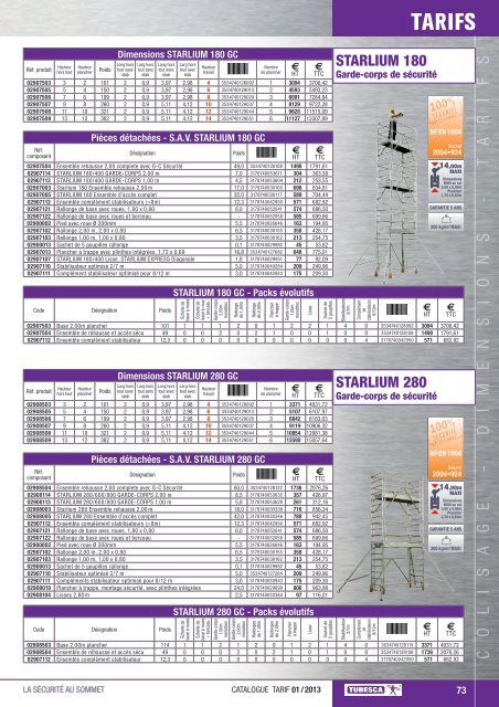 catalogue taRIF2013 - tubesca