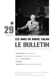 bulletin 29 / 2eme trimestre 2011 - Association des amis de Raoul ...