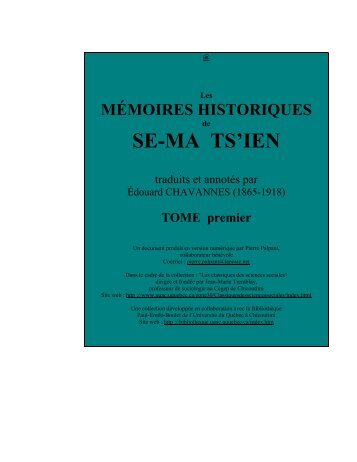 Mémoires historiques, tome premier - Investigaciones Históricas ...