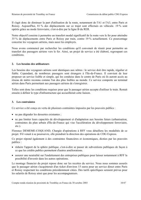 Compte-rendu - Commission nationale du débat public