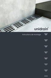 Instructions de montage - Unidrain