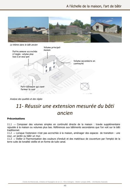 Charte Architecturale, Urbaine et Paysagère de la Communauté de ...