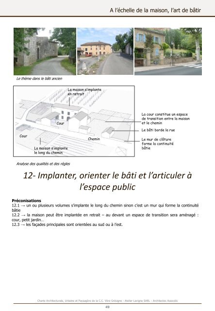 Charte Architecturale, Urbaine et Paysagère de la Communauté de ...