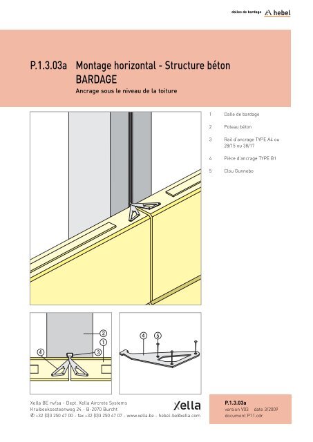 Panneaux de bardage - Cahier des charges, détails ... - Hebel