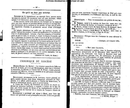 1894 - Diocèse de Quimper et du Léon