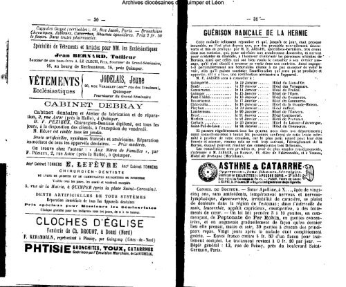 1894 - Diocèse de Quimper et du Léon