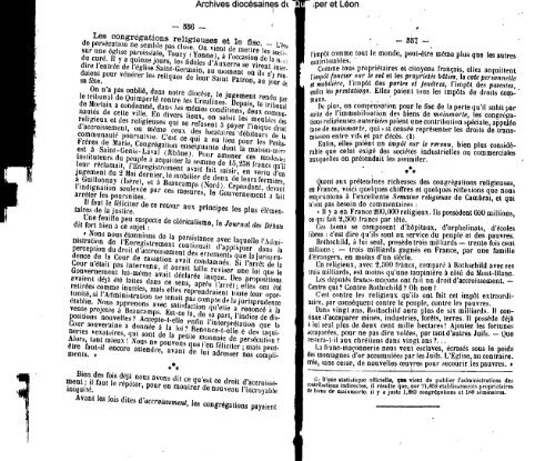 1894 - Diocèse de Quimper et du Léon