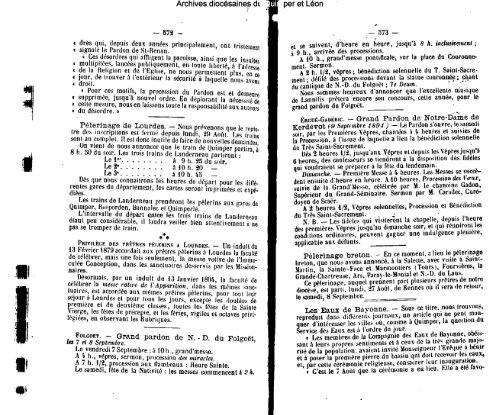 1894 - Diocèse de Quimper et du Léon