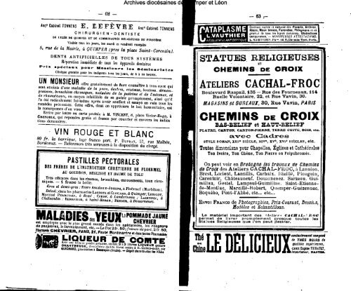 1894 - Diocèse de Quimper et du Léon