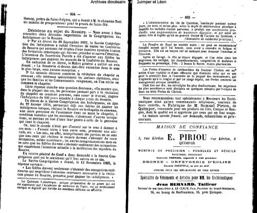 1894 - Diocèse de Quimper et du Léon